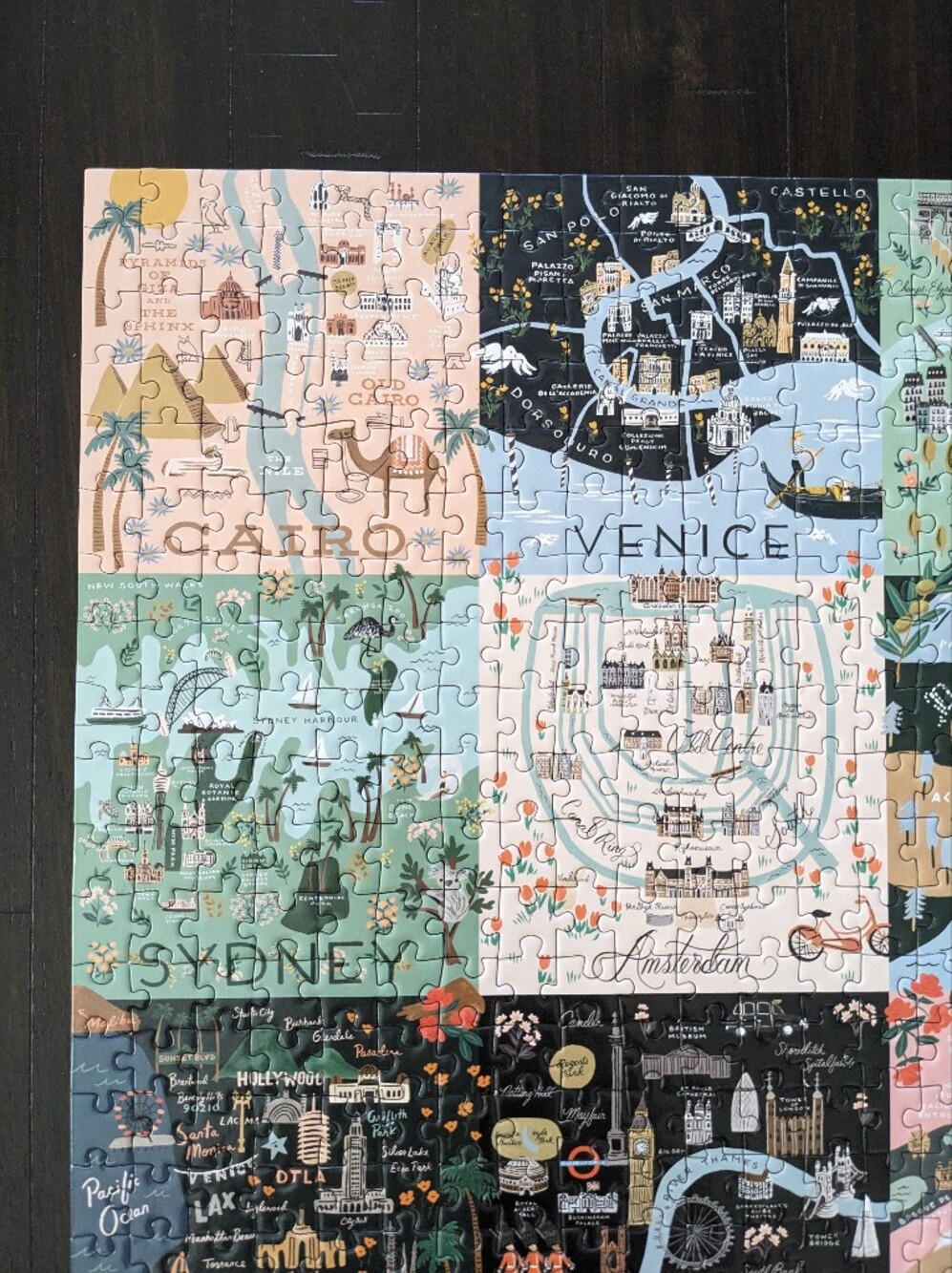 Rifle Paper Co. 500 Piece Maps Puzzle - Picture 3 of 8